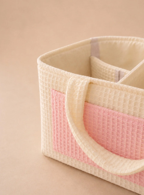 Soule Baby Waffle Kumaş Çok Bölmeli Bebek Düzenleyici Organizer – Nefes Alabilir, Hafif ve Yumuşak
